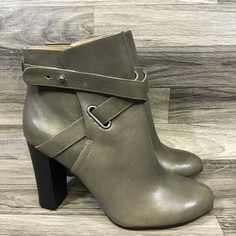 Sole Society Julianne Hough Gray Leather Boots View 2